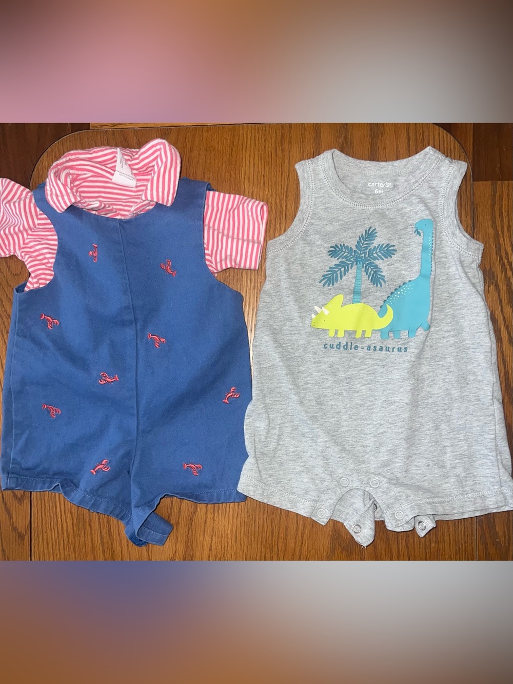 Baby Boy 6M Romper Bundle | Carter's & Starting Out |